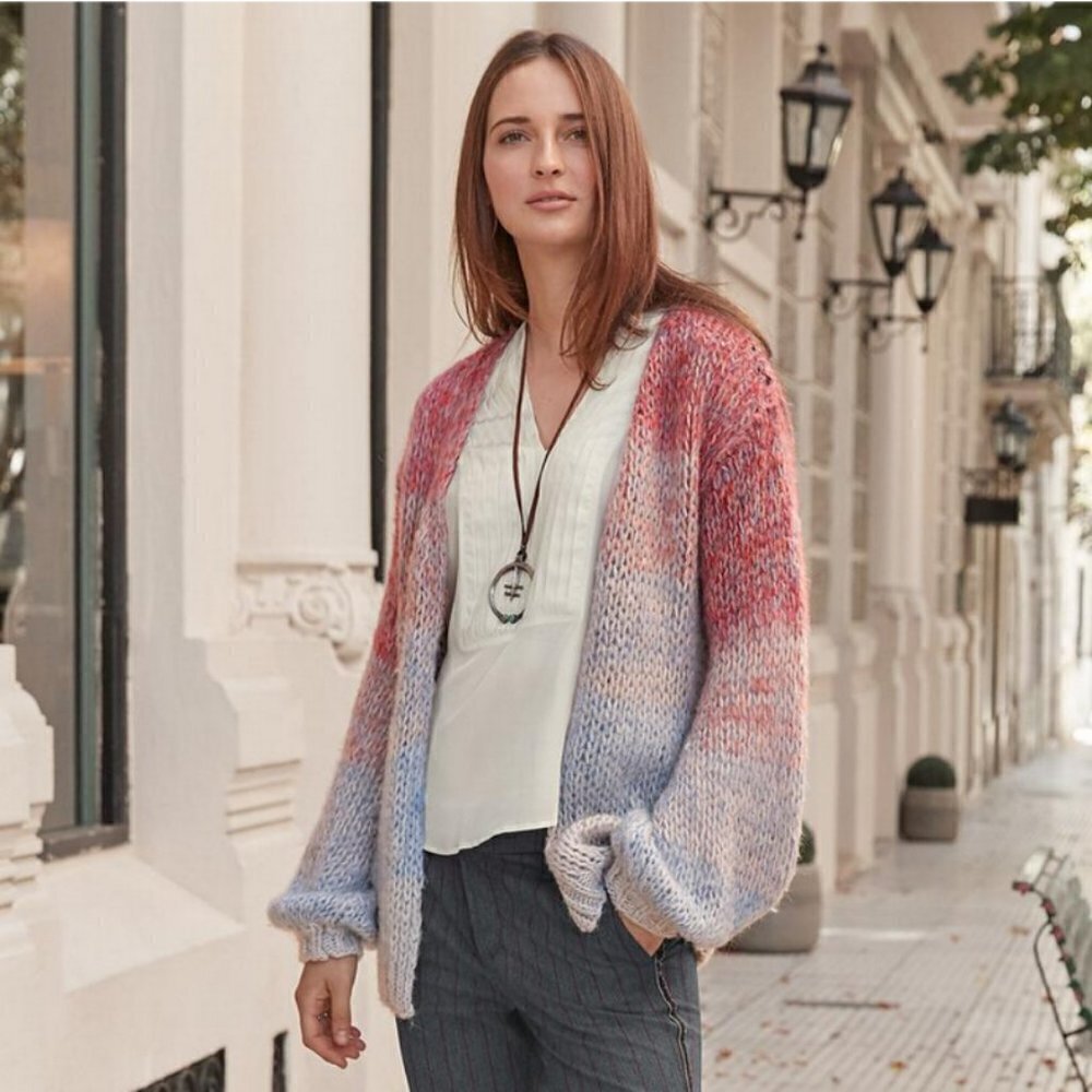 💕SUNDANCE💕 Favorite Hue Cardigan ~ Ombre Medium/Large M/L